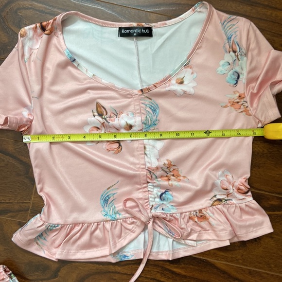 Floral two piece summer set in size M - Picture 6 of 9